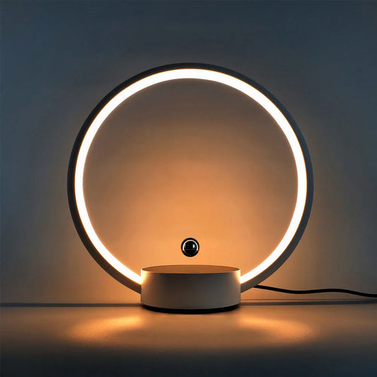 Magnetic levitation Circlo Light lamps.