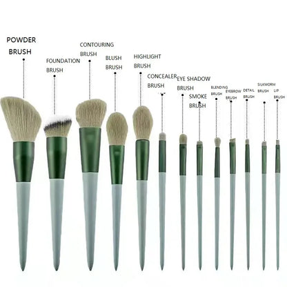 13Pcs Makeup Brush Set Make Up Concealer Brush Blush Powder