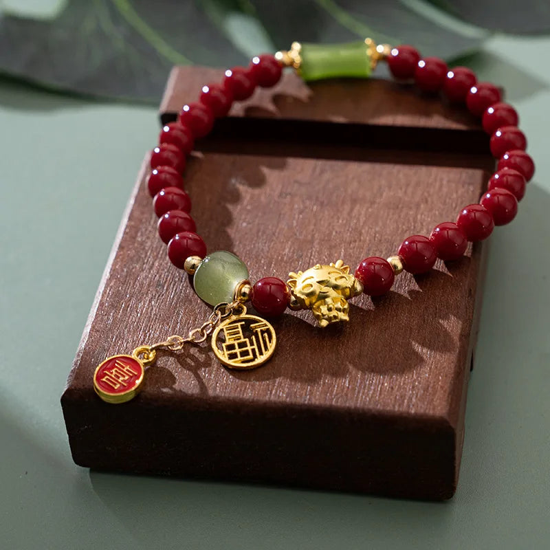 2024 Chinese Style Dragon Year Luck Bracelet.