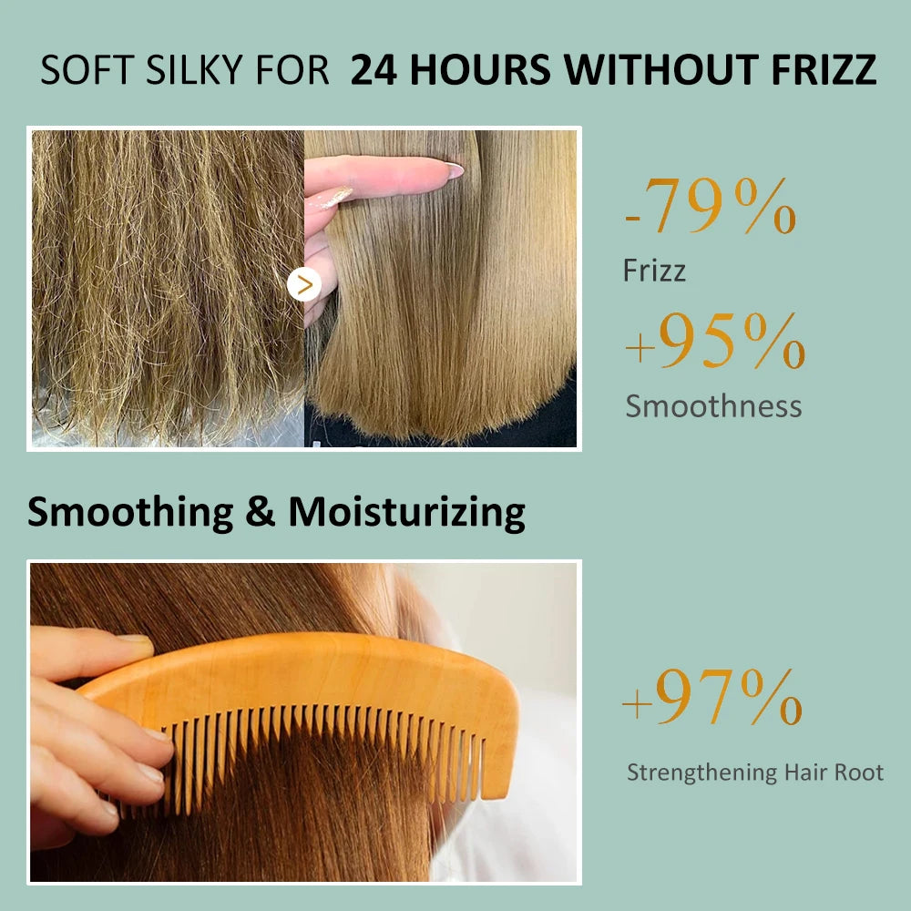 Keratin Hair Mask Smoothing Shiny Straightening Cream.