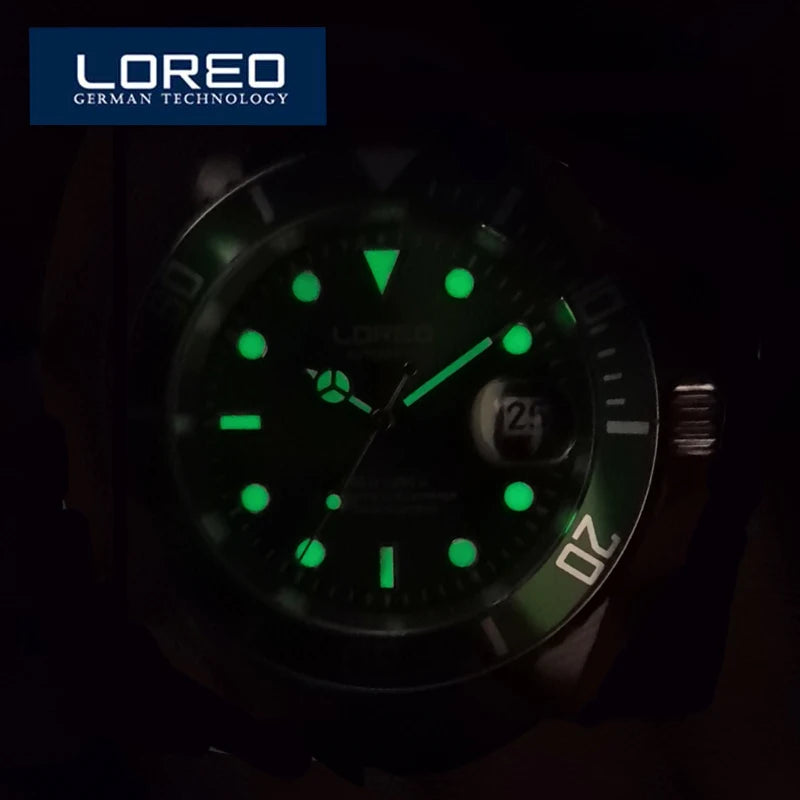 LOREO 20ATM Waterproof Automatic Watch.