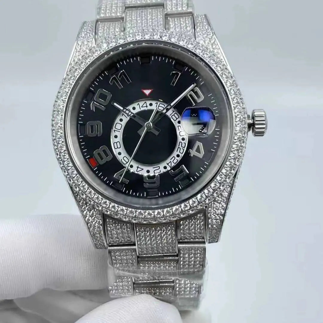 "Best Watches for Men's - Full Diamond, Waterproof.