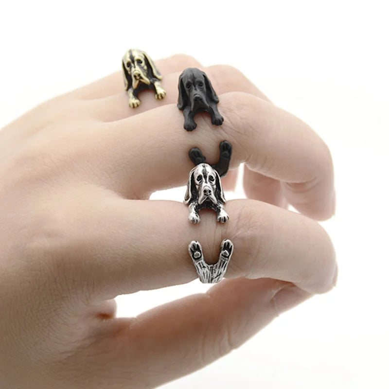 Rings For Women Animal Ring Dog Couple Ring