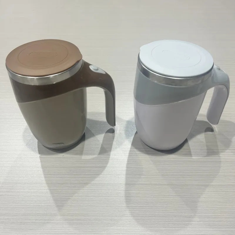 Automatic Electric Stirring Coffee Mugs，Self Stirring Coffee Mug With Straw, Coffee Milk Auto Mixing Cups,Charging, Portable