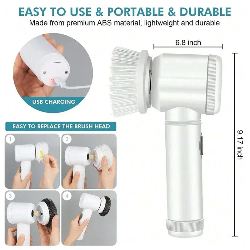 New Electric Spin Scrubber,Bathroom Cleaning Brush.