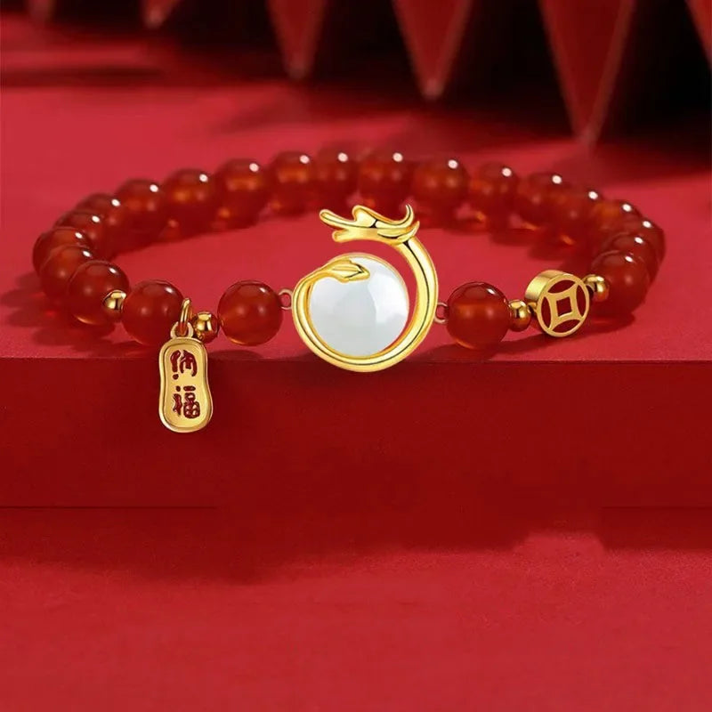 2024 Chinese Style Zodiac Dragon Bracelet.