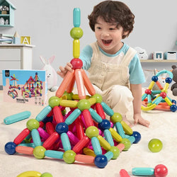 DIY Kids Educational Toys Colorful Creative  Infantil  Magnetic Building Sticks And Balls Blocks Magnets Juguetes Brinquedo Toy