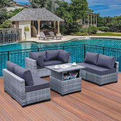 Wicker Patio Furniture Set - PE Rattan.