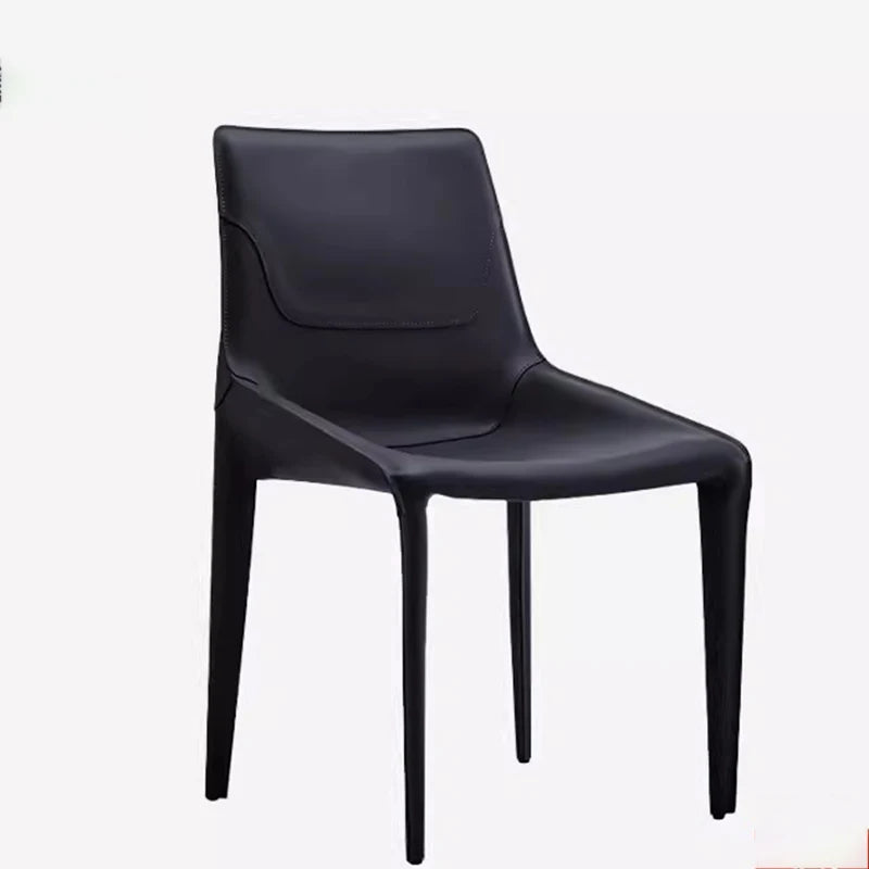 Luxury Home Dining Chairs Kitchen Leather Modern Restaurant Living Room Chairs Backrest Sillas Para Comedor Furniture LJ50DC