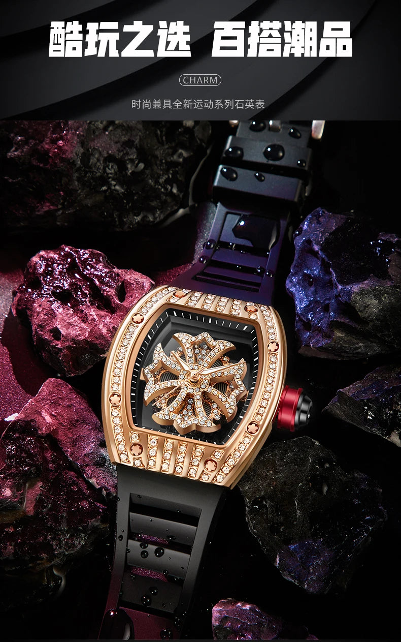 Luxury Diamond Men's Watch Fashion Automatic.