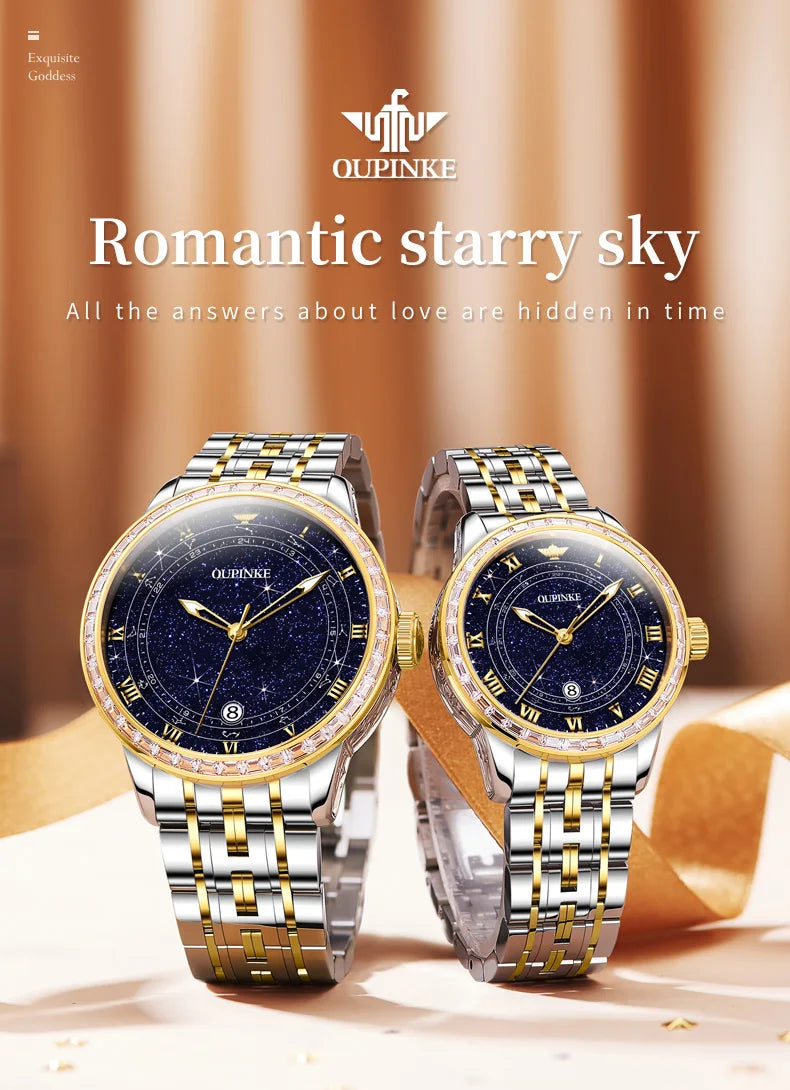 OUPINKE Top Luxury Couple Watch: A Timeless Treasure for You and Your Loved One