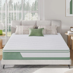 Mattress Full 12 Inch 5-Zone Hybrid Mattress With Gel Memory Foam for Pressure Relief & Cool Sleep Bed Size Bedroom Furniture