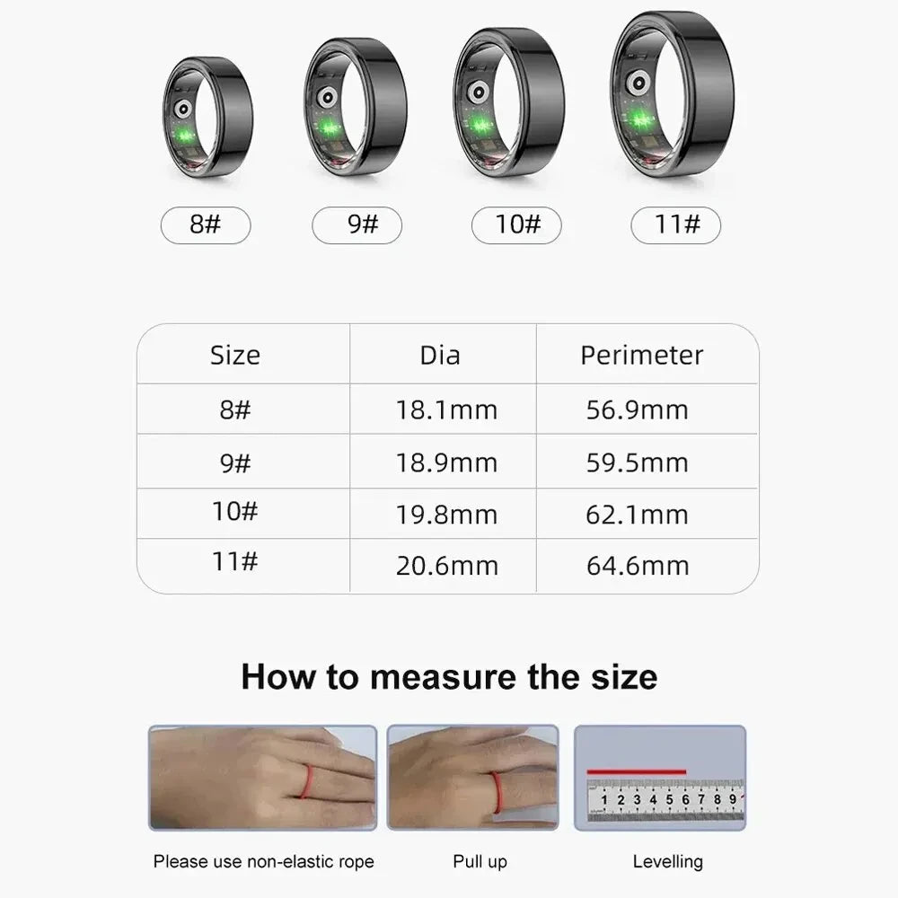 Smart Ring 2024 men Health Monitor Smartwatches.