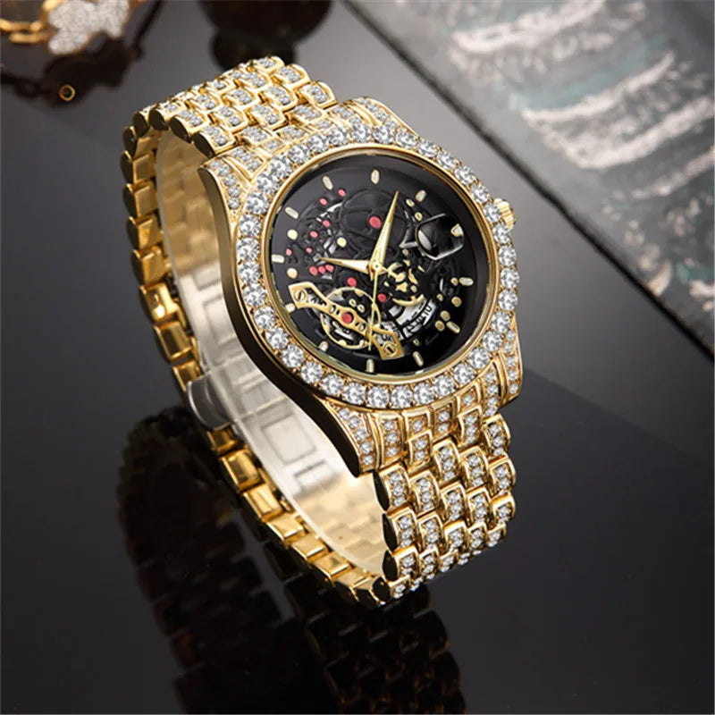 Luxury Diamond Golden Date Quartz 2024.