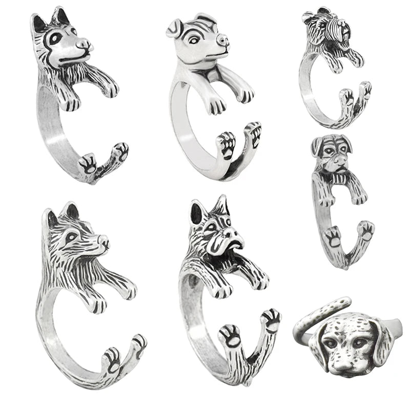 Vintage Boxer Dog Ring – Style for Women.