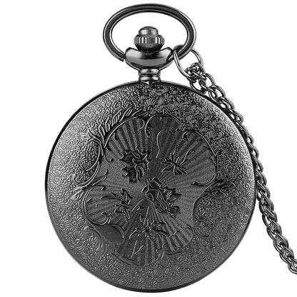 Vintage Pocket Watch Antique Roman Number Quartz.