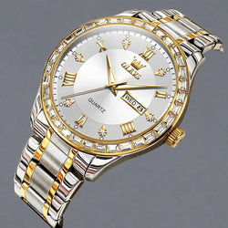 OLEVS Quartz Watch For Men Diamond Luxury.