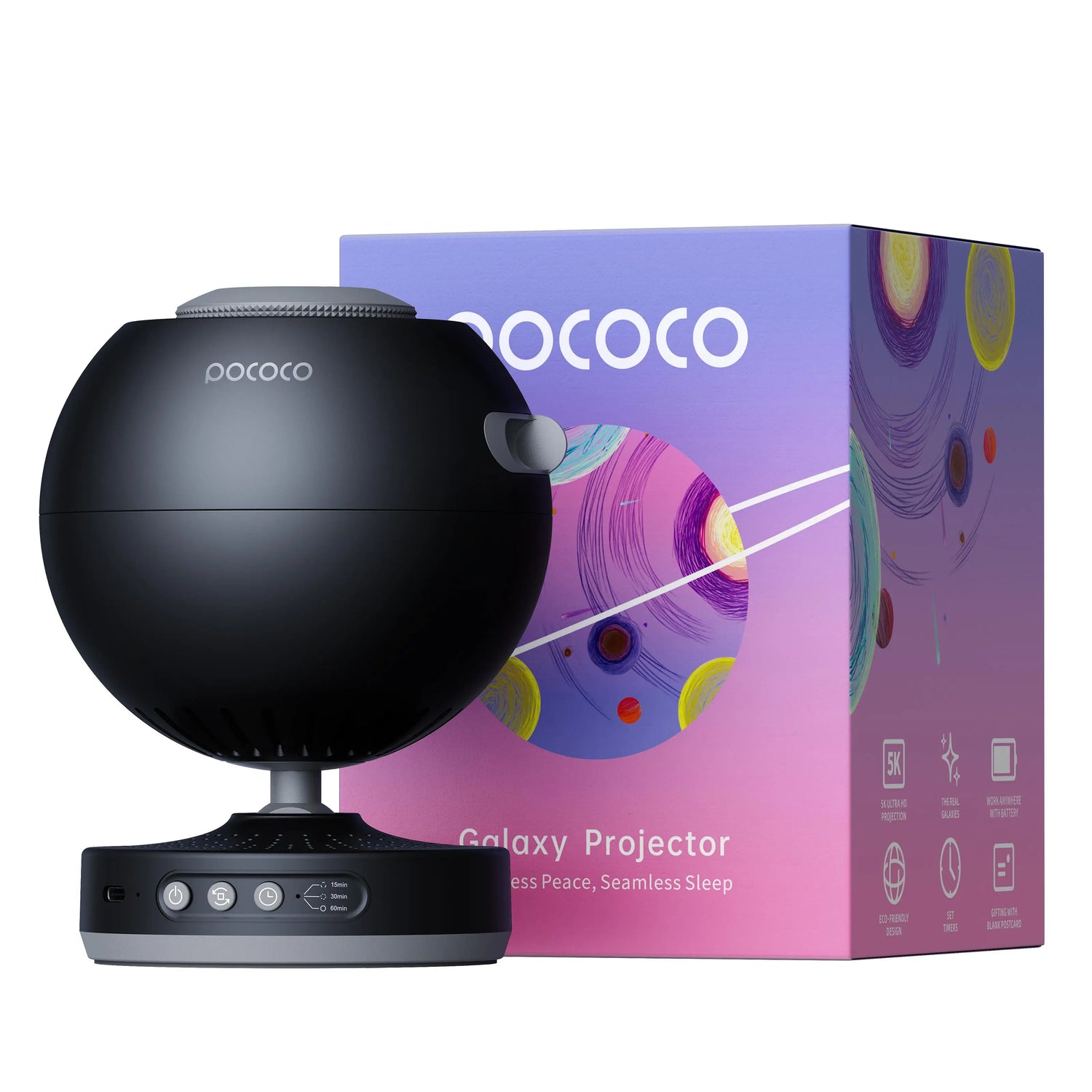 POCOCO Galaxy Projector Galaxy Light Projector Star Projector Night Light Lamp with High-Definition Soft Light for Children&