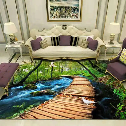 Floor Living Room Rugs - Scenery Carpet.