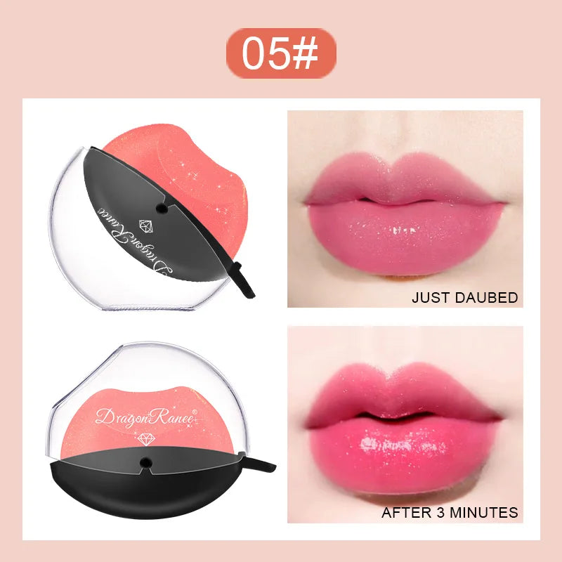 Lip-shaped Lipstick Makeup Temperature Color.