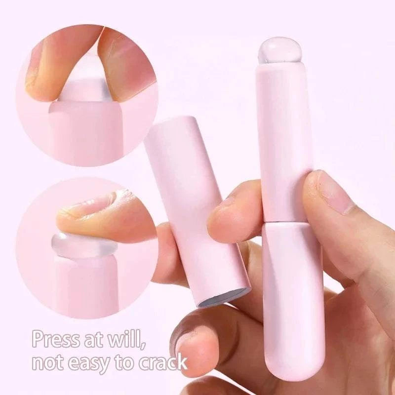 Upgrade Silicone Lip Brush With Cover 3pcs Angled Concealer