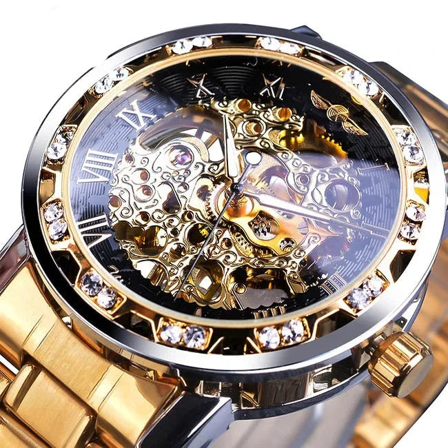 Fashion Diamond Luminous Gear Movement Royal.