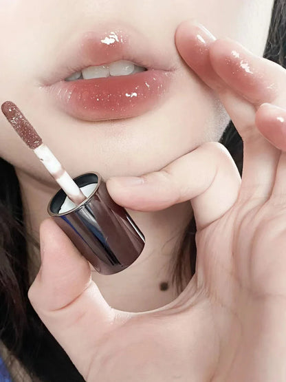 fine glitter glass lip gloss