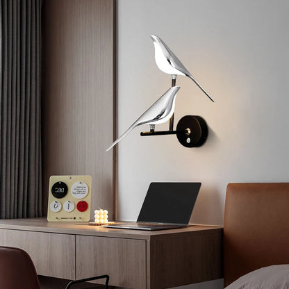 Bird Touch Switch LED Wall for Bedroom.