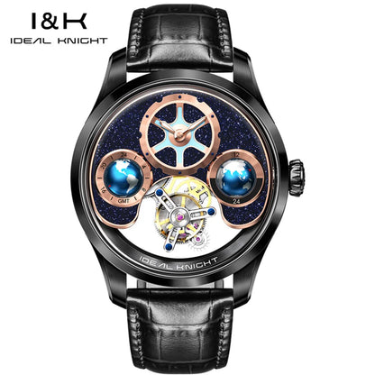 IDEAL KNIGHT 6805 Mechanical Watch for Men Automatic Movement Official Certification 100% Original High-end Man Hand Clock NEW