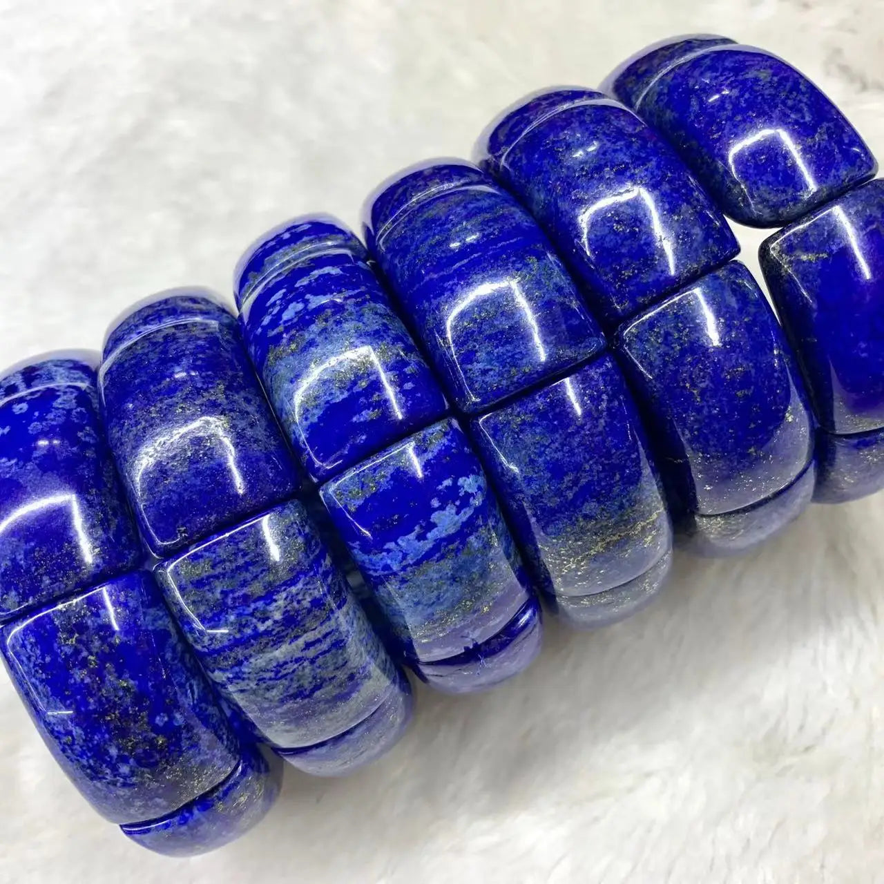 Lapis Lazuli Stone Beads Bracelet Natural Gemstone Jewelry Bangle For Men For Women For Gift Wholesale !