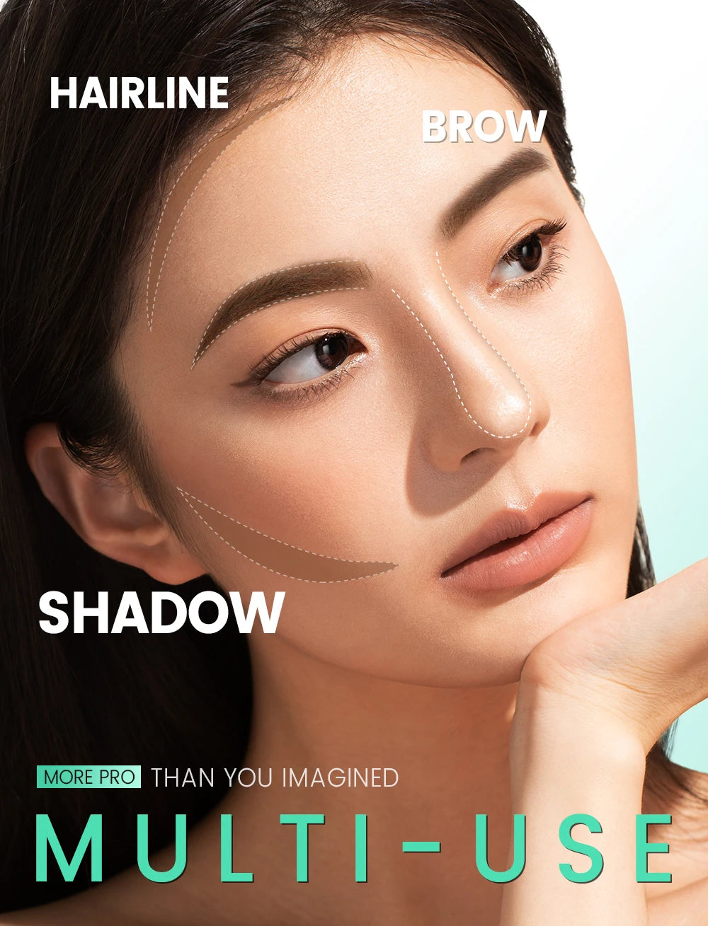 Waterproof Natural Eyebrow Powder Multi-use.