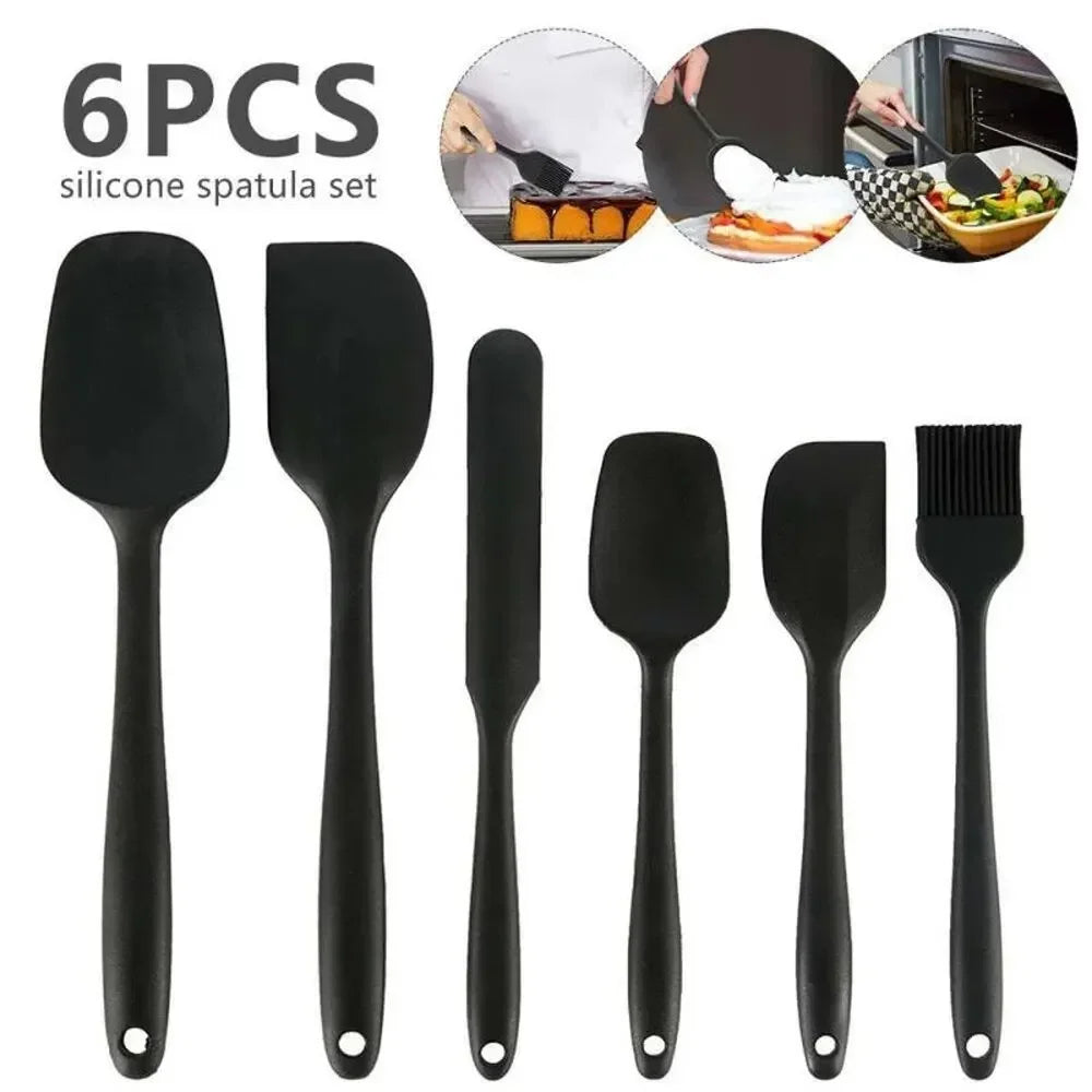 6 Pieces Silicone Spatula Set - Food Grade.