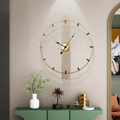 Modern Light Luxury Large Silent Wall Clocks.