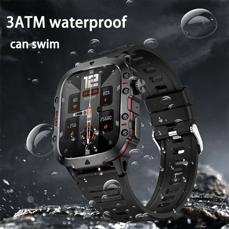 For Xiaomi Military Smart Watch Men IP68GPS.