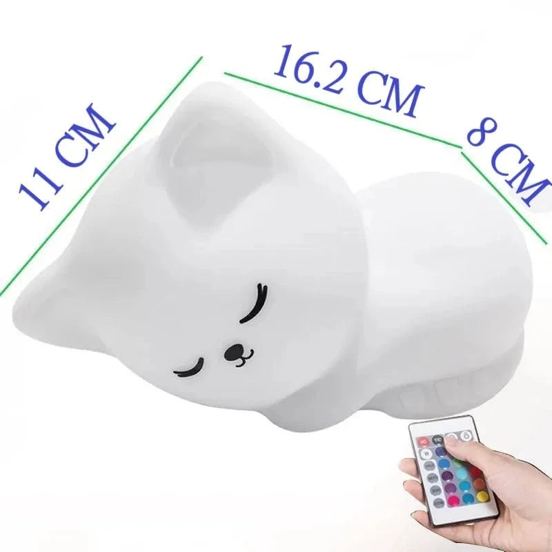 CUTE Cat Seven Colors LED Night Lights