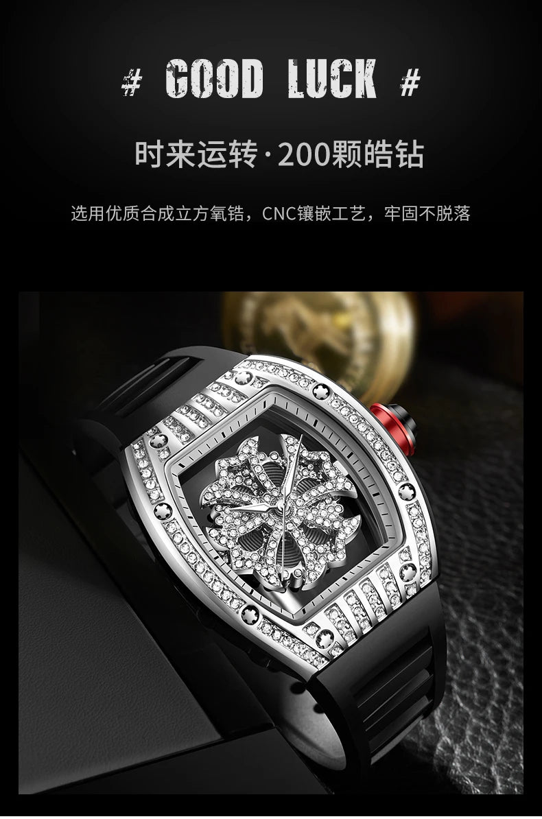 Luxury Diamond Men's Watch Fashion Automatic.