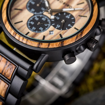 Wooden Watch Men saati Luxury Stylish.