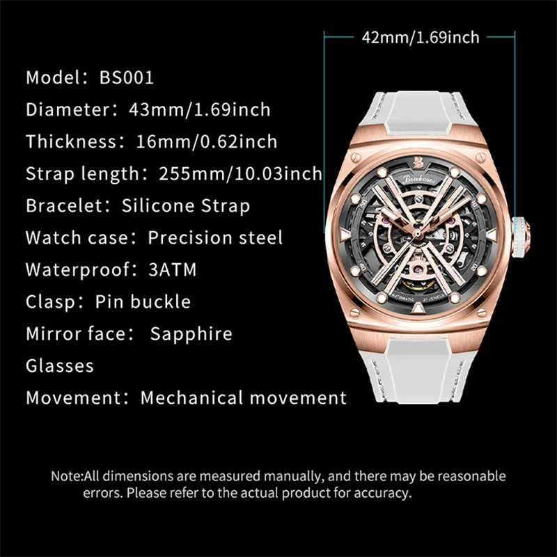 Automatic Mechanical Watch for Men TOP Brand.