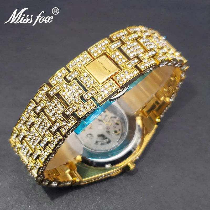 Automatic Watch Hip Hop Luxury Diamond Mechainc.