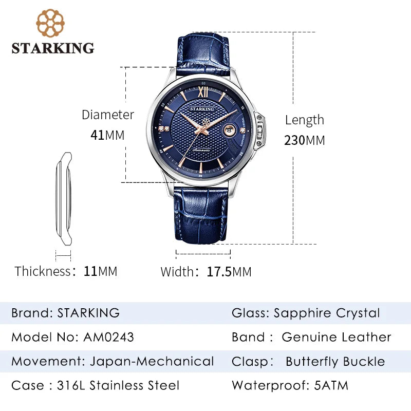 STARKING Star King Fully Automatic Mechanical Watch for Men.