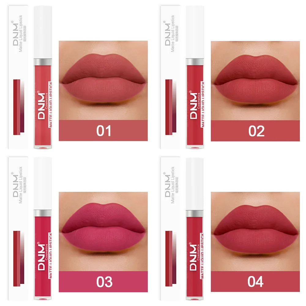 18 Colors Matte Velvet Lip Glaze Waterproof Long-Lasting Not Easy To Fade Lip Gloss Lipstick Waterproof Makeup Cosmetic Tool