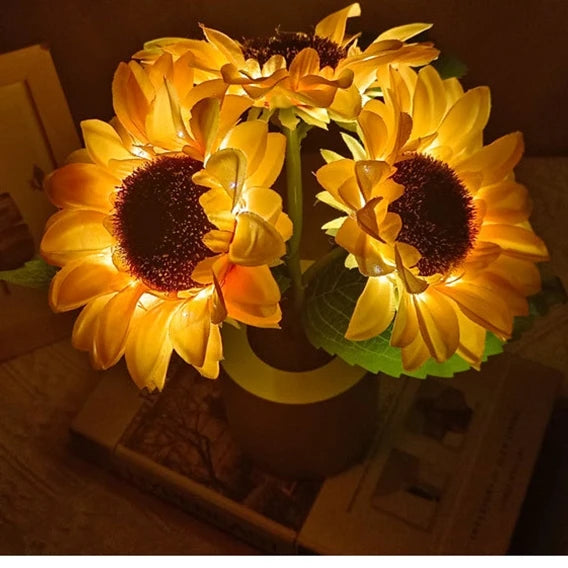 Rechargeable Sunflower Led Simulation Night Light.