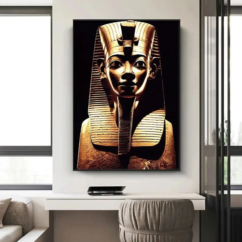 Golden Egyptian Goddess Poster Ancient Pharaoh