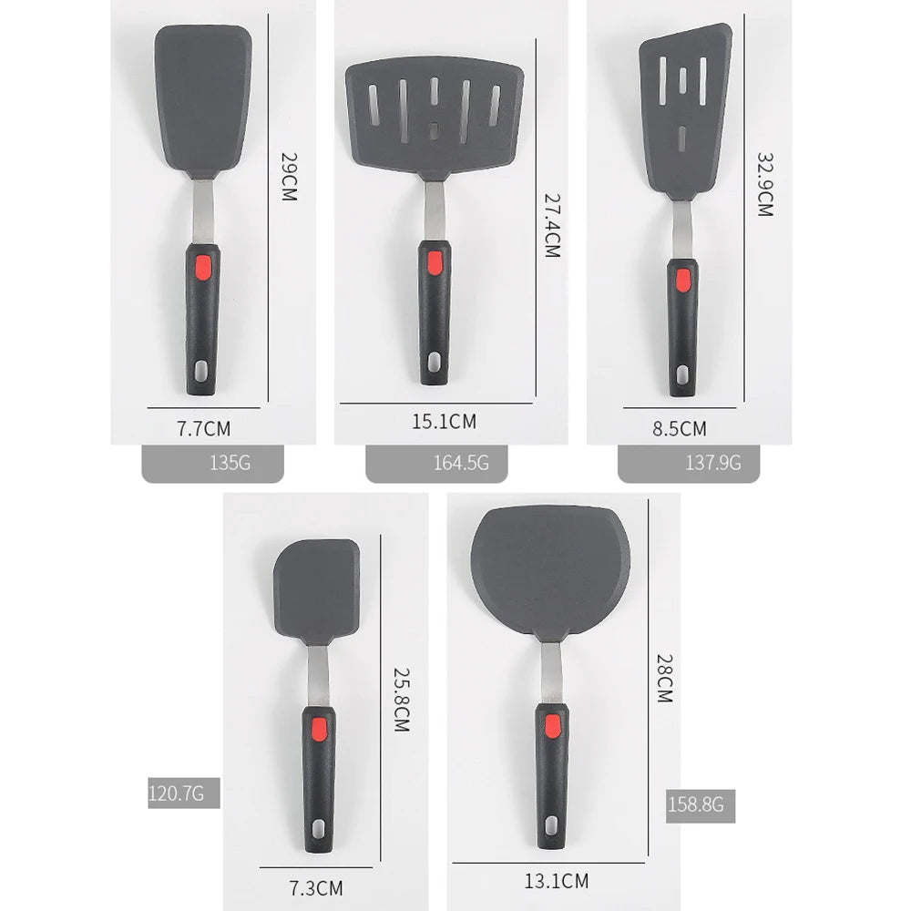 Silicone Spatula for Non-Stick Pots - High-Temperature Resistant Stir Fry Spatula.