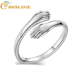 European-Style Foreign Trade Stainless Couple Ring.