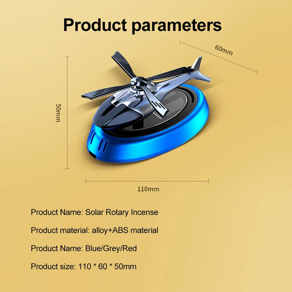 Solar Car Air Freshener Helicopter