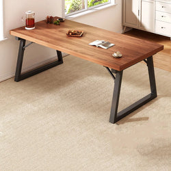 Floor Dinner Table Luxury Meeting Service Industrial Style Nordic Table Simple Hotel Solid Wood Color Mesa Comedor Furniture