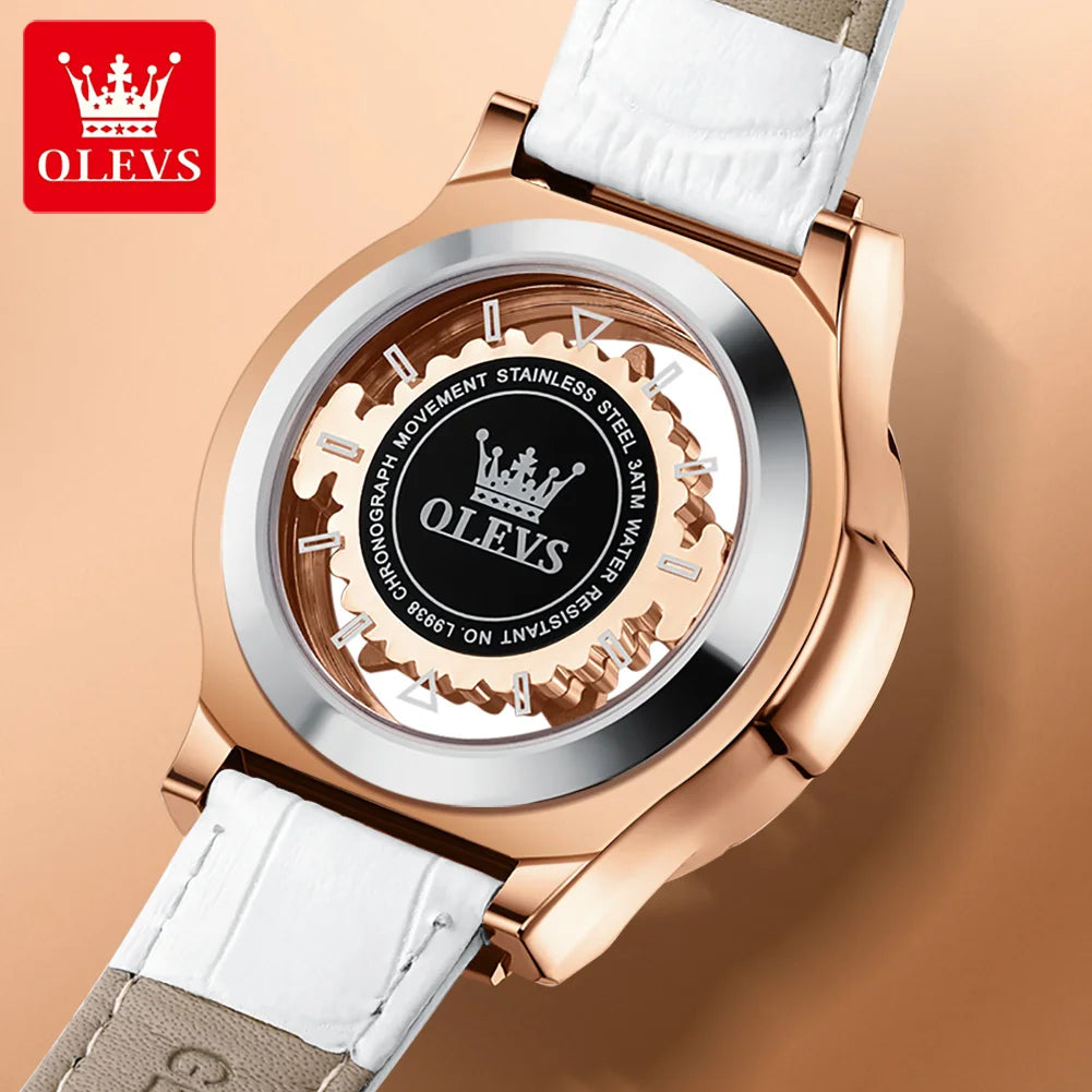 New OLEVS Luxury Women Silver Rhinestones Watch Fashion Ladies Quartz Wristwatch Elegant Female Watches Gift Reloj Mujer