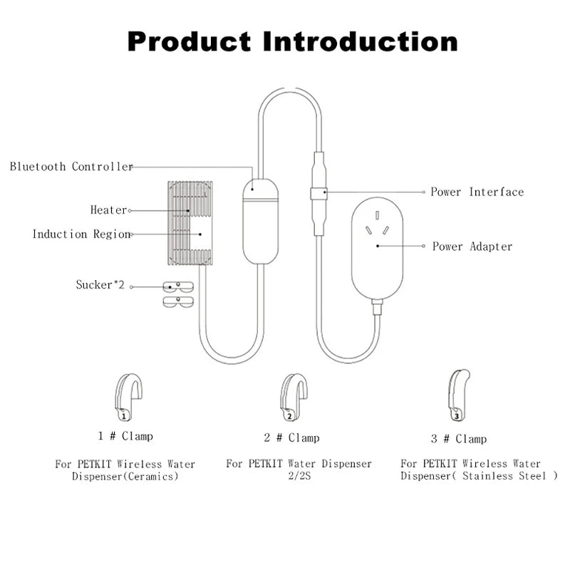 Pet Water Dispenser Fountain Heater Petkit Intelligent Fountain Heater Mobile Phone Bluetooth Link Temperature Control