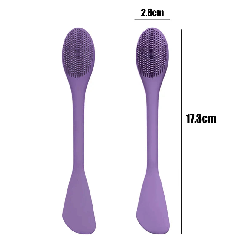 Facial Mask Brush Silicone Facial Mask DIY Brush Original Dual use Mud Film Brush Film Adjusting Beauty Tool Beauty With Box